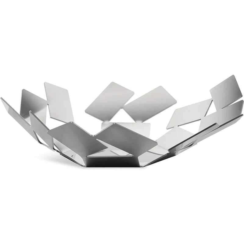 Fruttiera Alessi La Stanza Dello Scirocco MT02 R - In Acciaio Colorato E Resina Epossidica, Design Di Mario Trimarchi, Colore Rosso