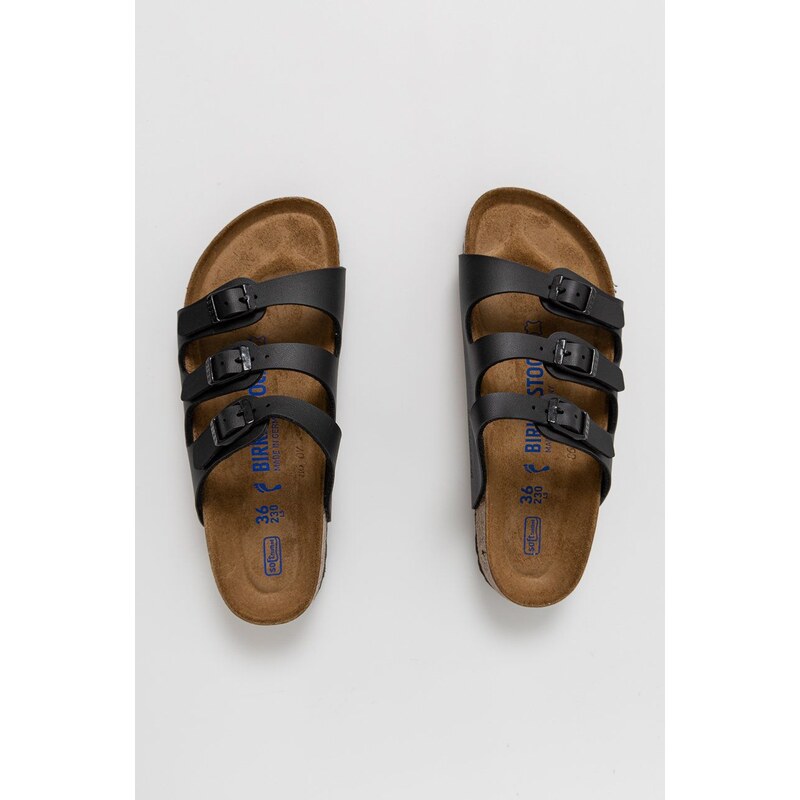 Birkenstock ciabatte slide Florida SFB donna colore nero 53013