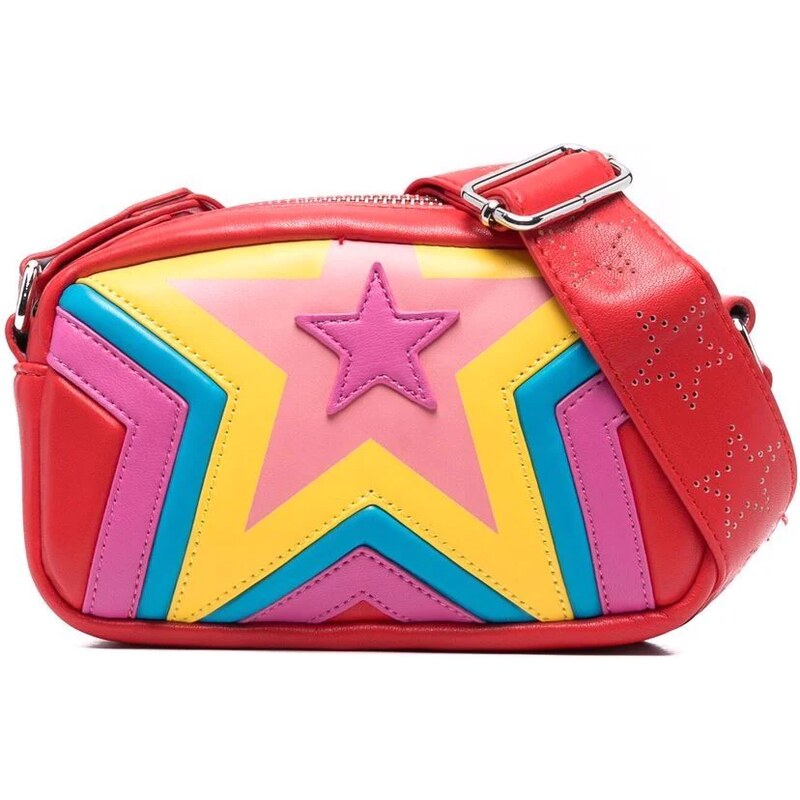 Stella McCartney Kids Borsa a spalla con applicazione Rosso