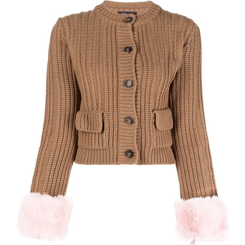 Cardigan Blumarine Maglieria Blumarine Cardigan Con Bordo In