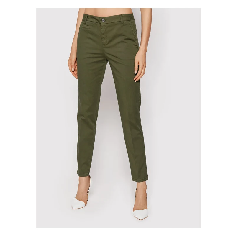 United Colors Of Benetton Pantaloni di tessuto 4GD7558S3 Verde Slim  Donna