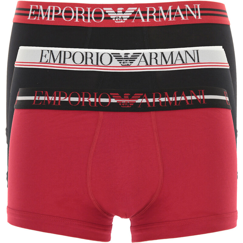 Emporio Armani Intimo Boxer Da Uomo In Saldo, Blu, Cotone, 2022, M S - Foto 8