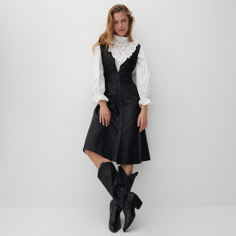 Vestito in pelle donna hotsell