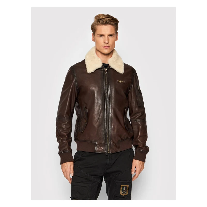 Bomber Jacket Giubbotto In Pelle Aeronautica Militare Prezzo