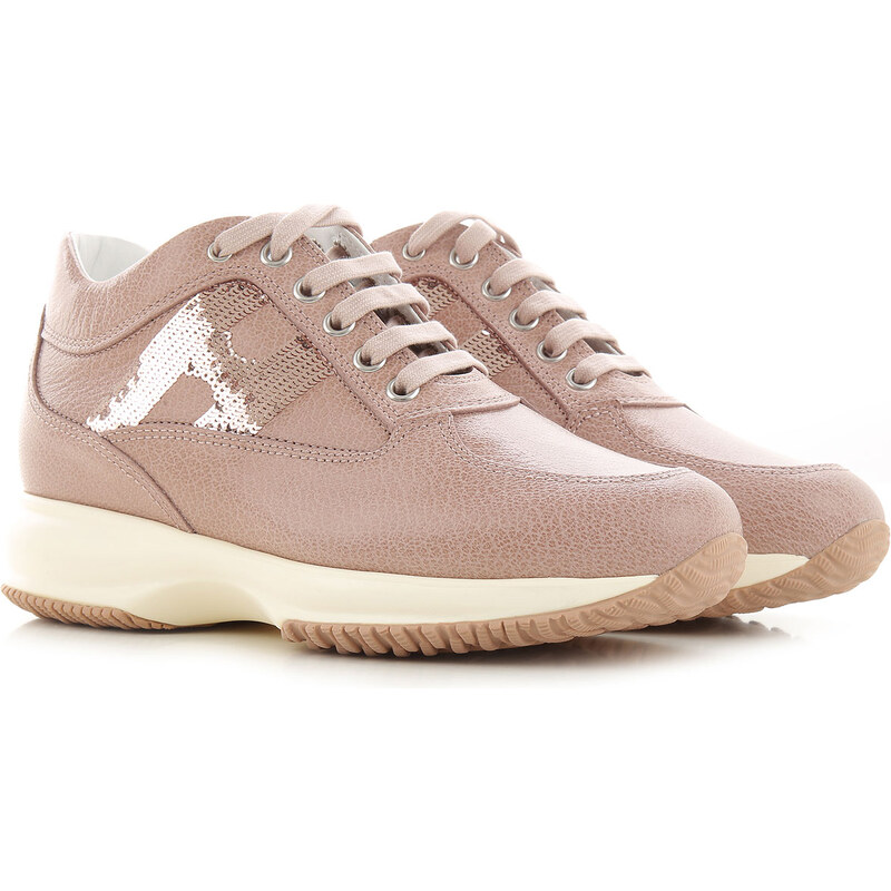 Hogan Sneaker Donna Rosa pelle 2022 36 37 39 40 Stileo