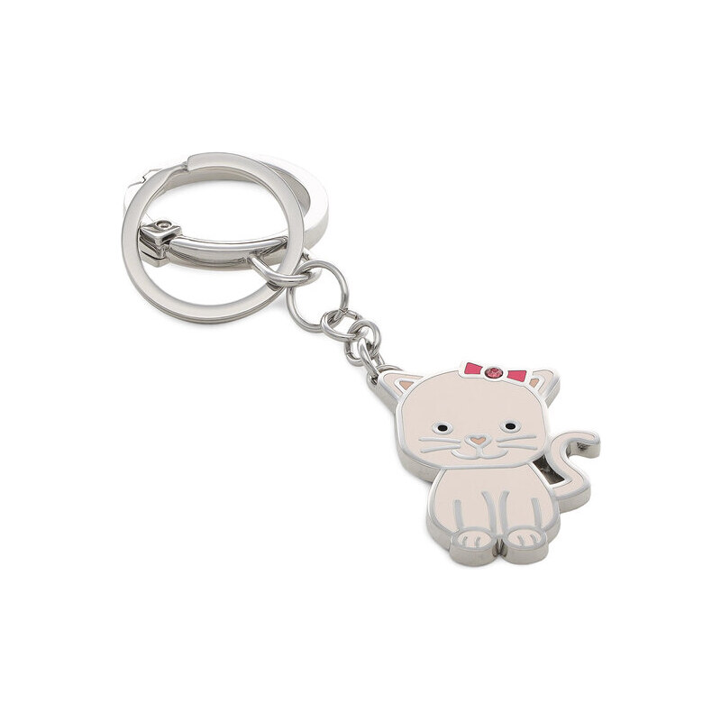 Liu Jo Portachiavi Key Ring Cat AA2251 A0001 Argento. Donna 