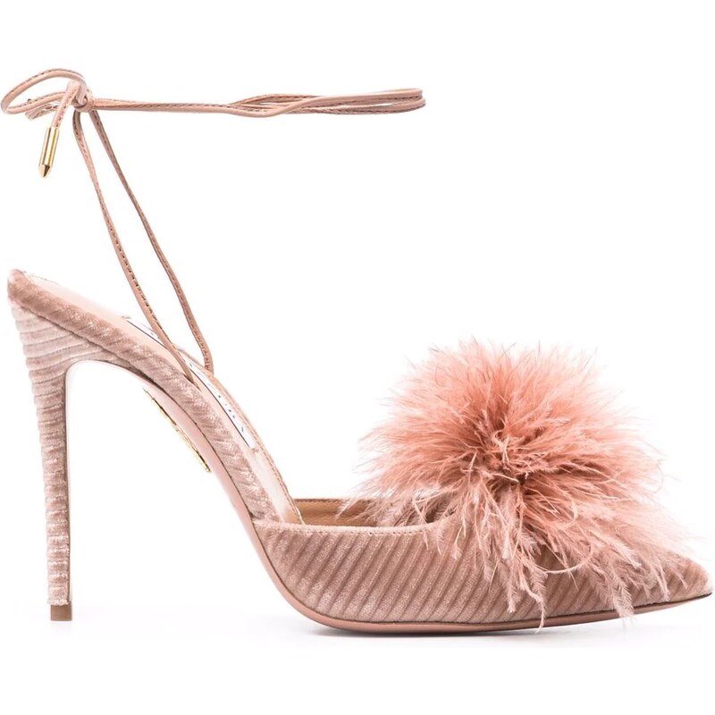 Sling Rosa 38 Aquazzura Sandali Boudoir Sling - Rosa - Stileo.it