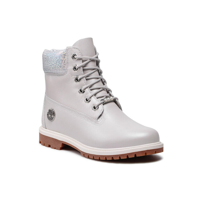 Timberland Scarponcini 6in Hert Bt Cupsole W TB0A2M4DQ201 Argento. Donna Stileo