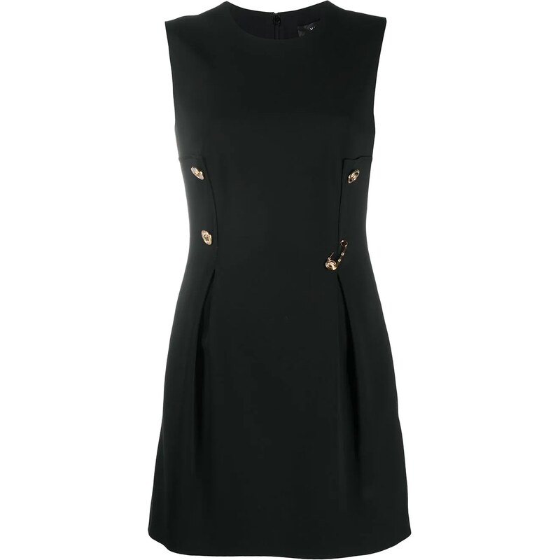 Versace Abito corto con spilla da balia Donna