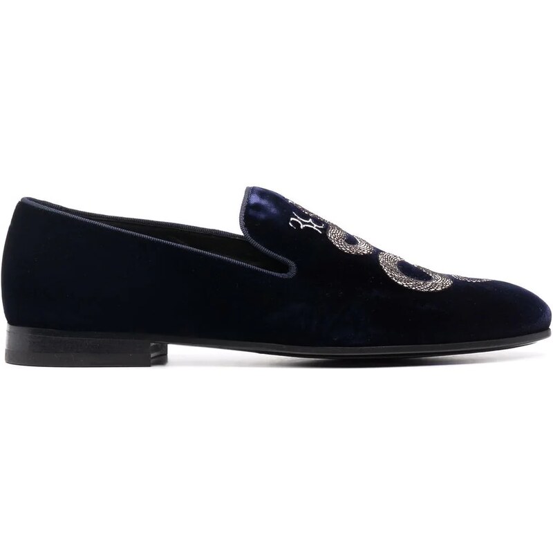 Billionaire Mocassini con ricamo Uomo