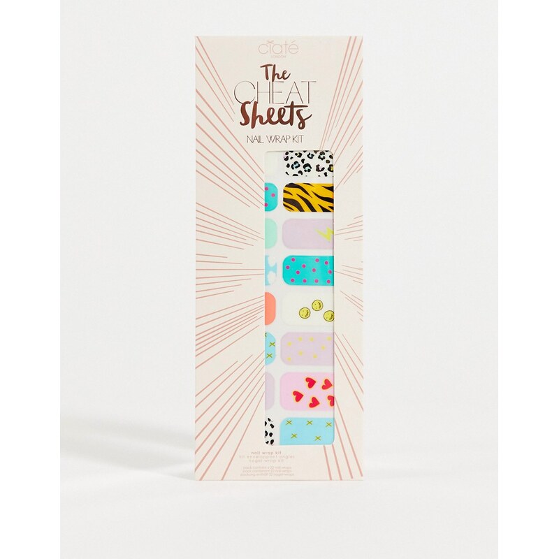 Ciaté London Cheat Sheets Kit con adesivi per unghie Fun Fair