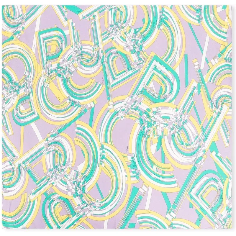 Emilio Pucci Junior Abstract-print Blanket In Blue