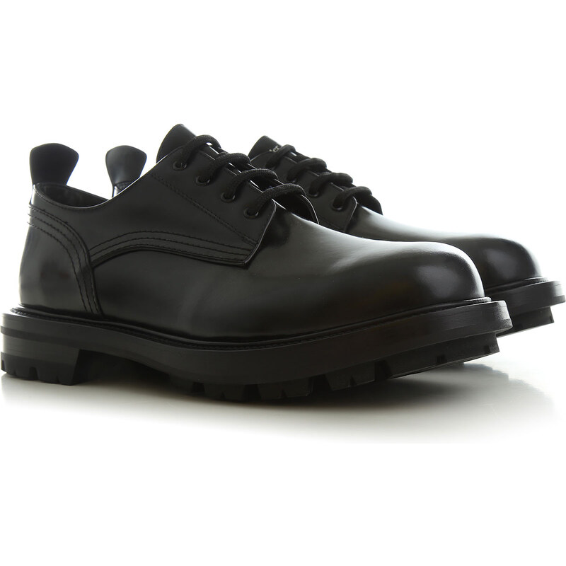 Alexander McQueen Scarpe Stringate Uomo In Outlet Nero pelle 2022 40 41 42 42.5 43 44 Stileo