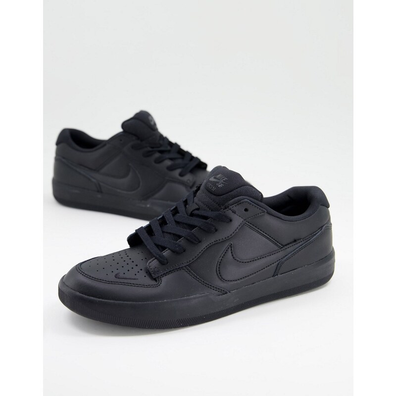 Nike SB Force 58 Sneakers in pelle premium nere Nero Stileo