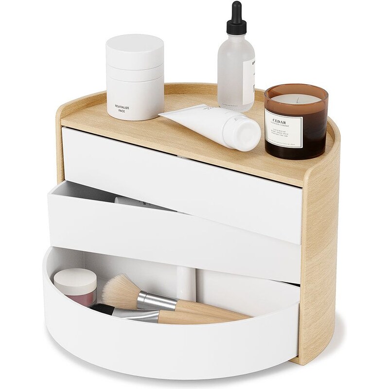 Portagioie In Legno Massello T-Bar - Organizer Per Orologi, Bracciali E Collane, 20x16.5x7.5cm