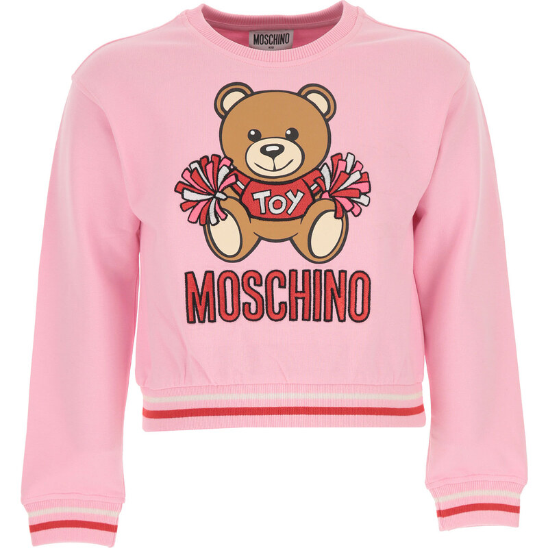 Moschino Felpa Bambina In Saldo Rosa Cotone 2022 12Y 4Y Stileo