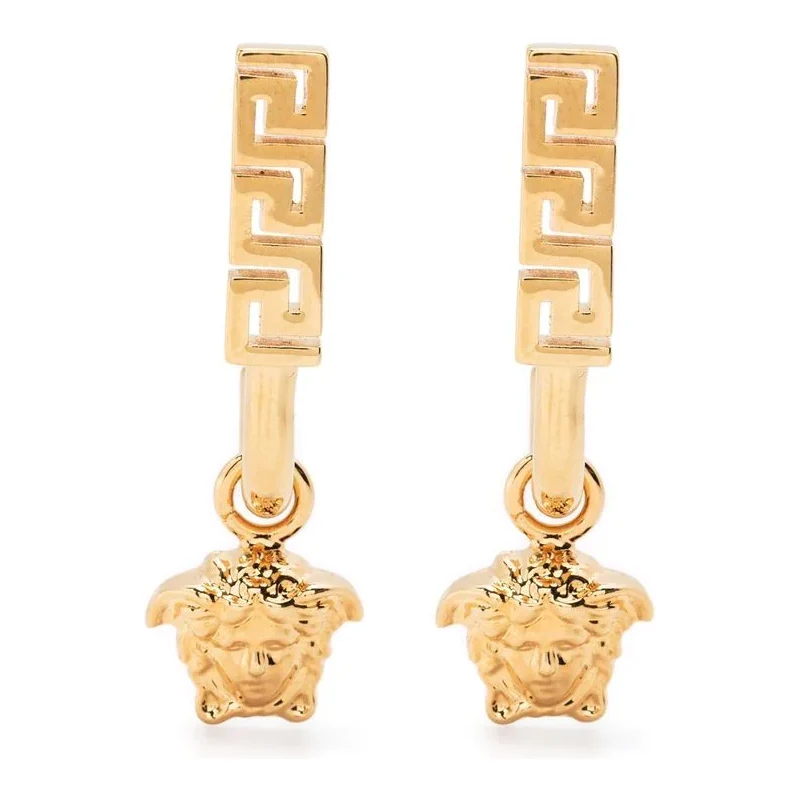 Orecchini Misura o forma 1° in Oro Giallo da 1,7gr. Infinito con greca Donna 18 Carati