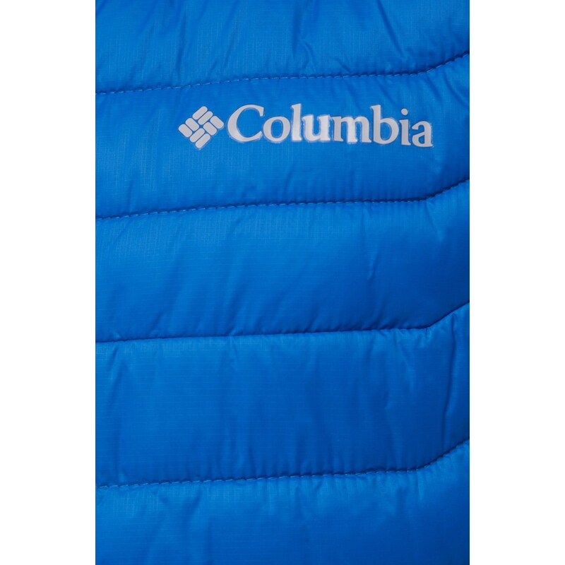 Columbia giubbotto da sport Powder Pass colore blu 1842414