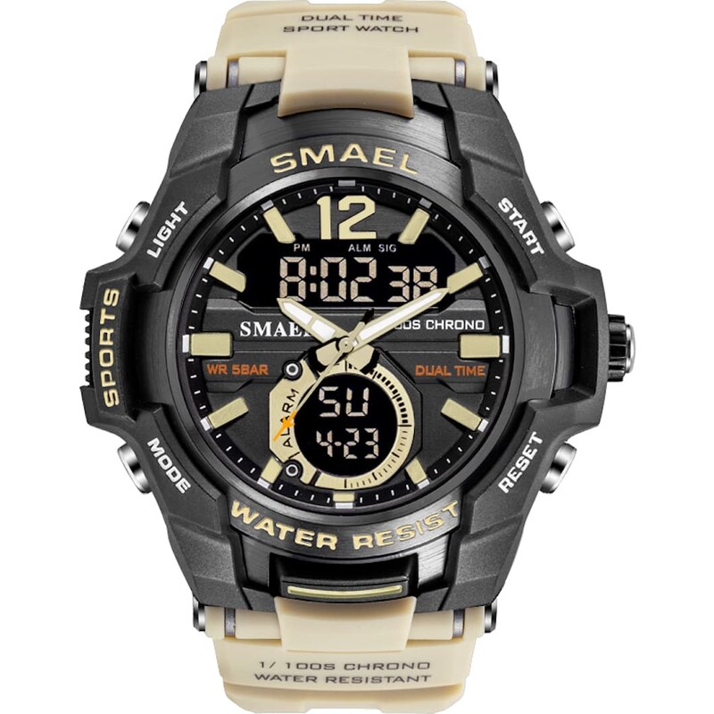 SMAEL 8007 Orologio Sportivo Digitale Uomo – Analogico E Digitale – 54mm Militare