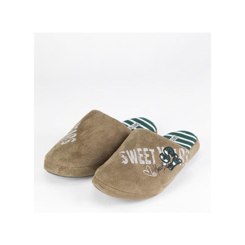 Sweet Years Pantofole Effetto Velluto Verde Donna Taglia 36