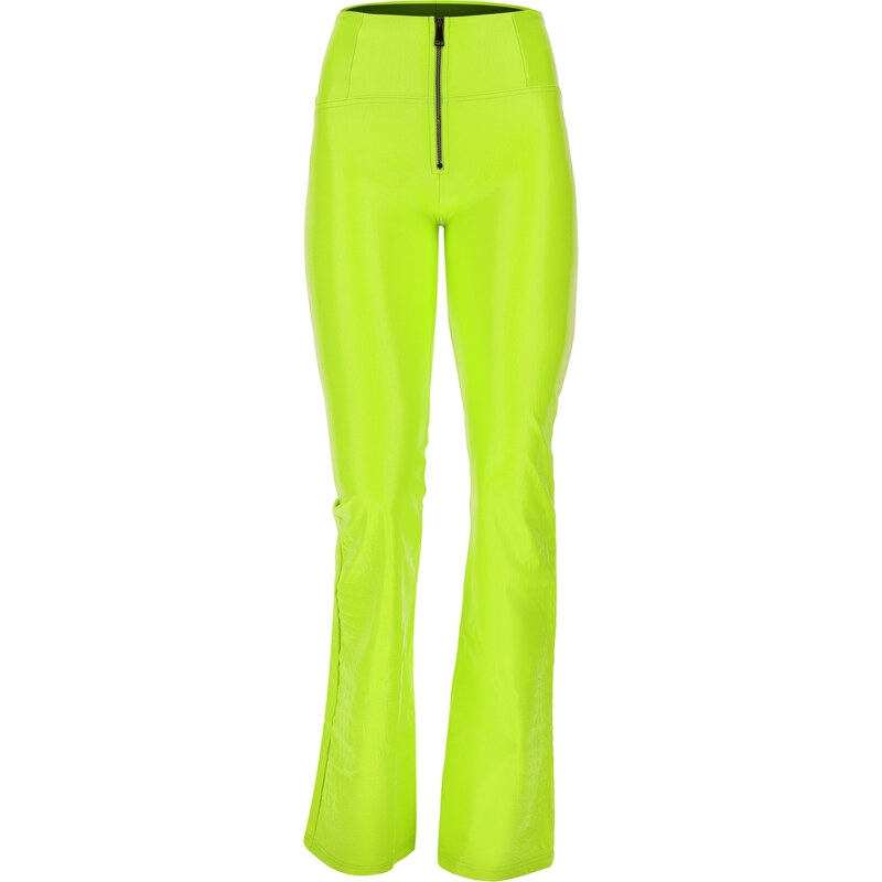Freddy Pantaloni skinny WR.UP similpelle lime effetto cocco