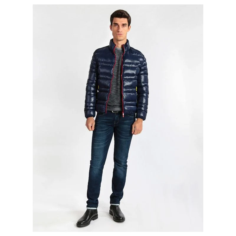 Graffio Giubbotto Trapuntato Giacconi e Uomo Blu Taglia L