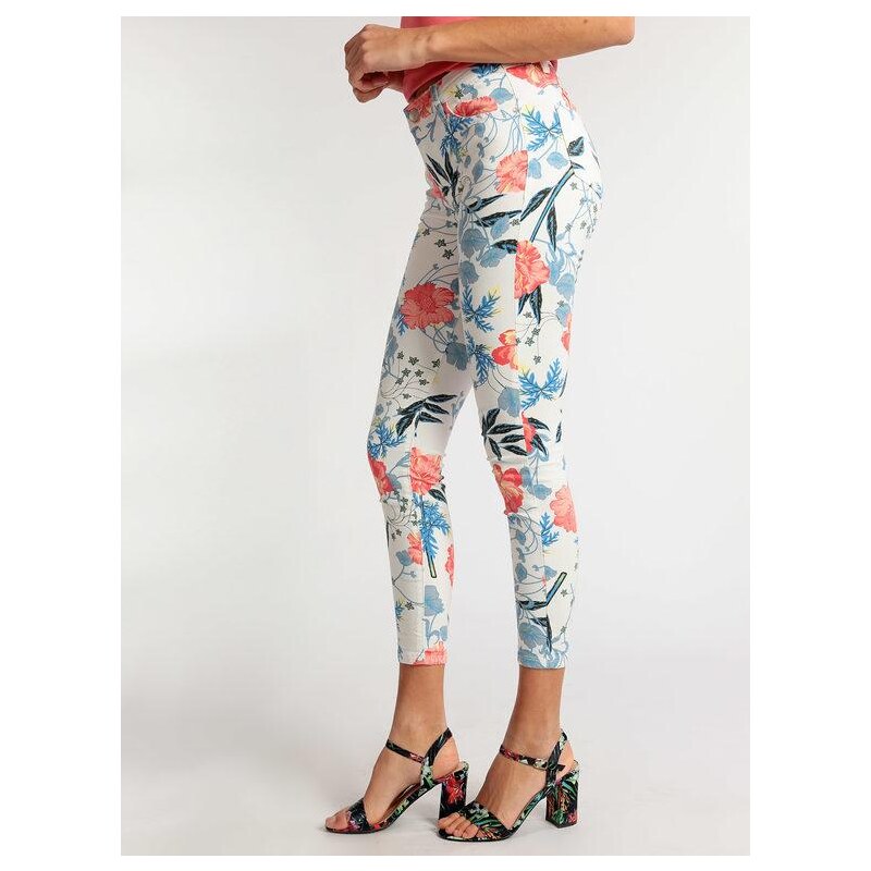 Solada Pantaloni Skinny Fiorati Casual Donna Multicolore Taglia Xs
