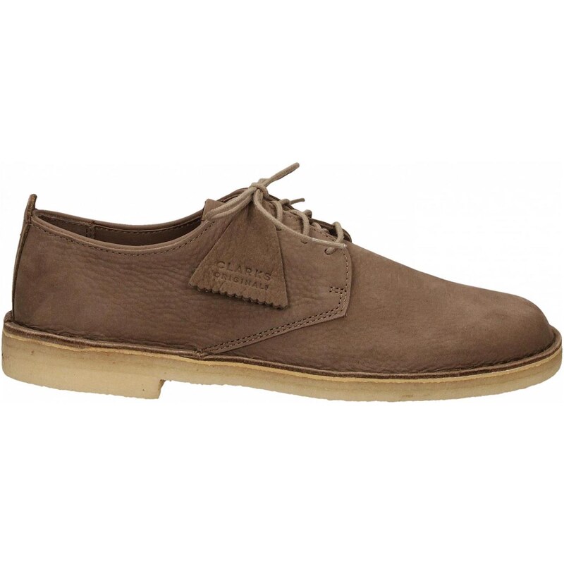 Clarks - SCARPE STRINGATE POLACCHINE Desert Bt EvoIN CAMOSCIO GRIGIO Fondo Para 25 Mm