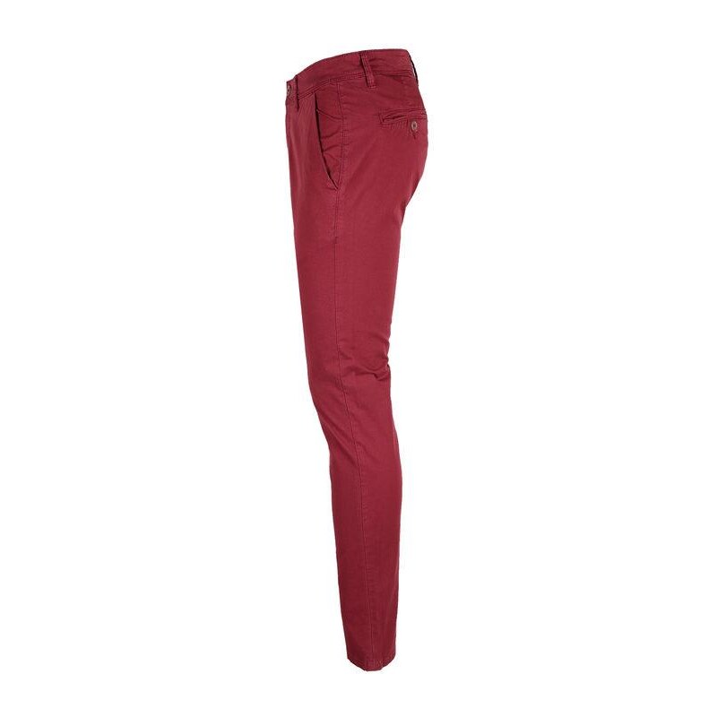 Baci & Abbracci Pantaloni In Cotone Slim Fit Casual Uomo Rosso Taglia 48