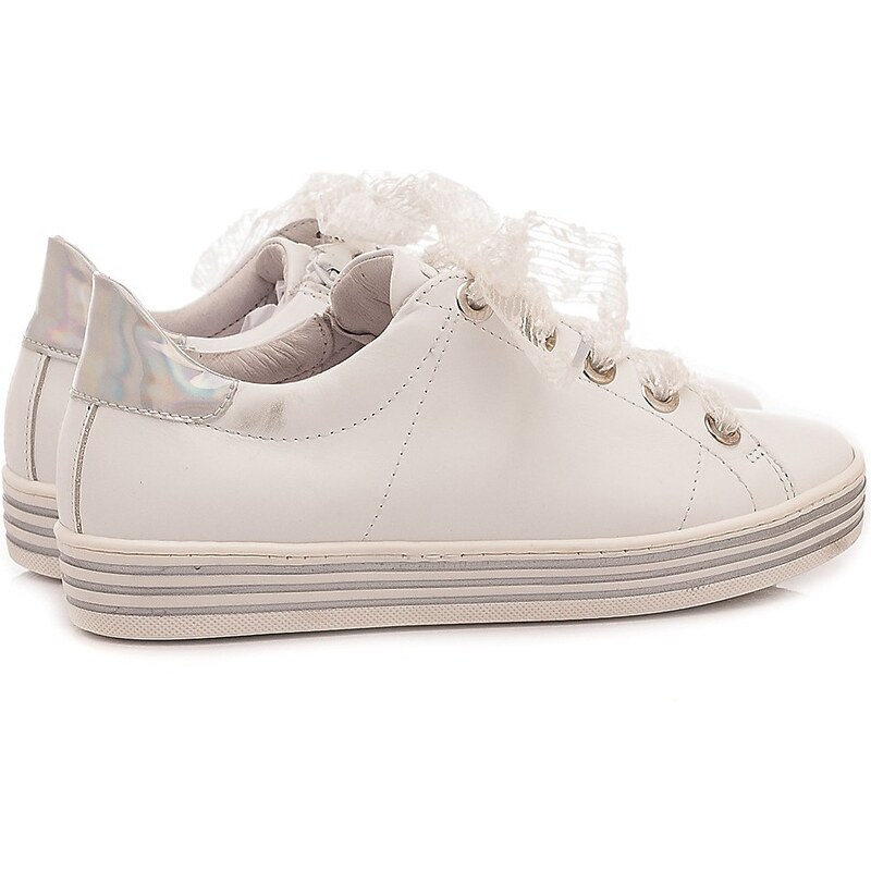 Ciao Sneakers Bambina Pelle Bianco C3942