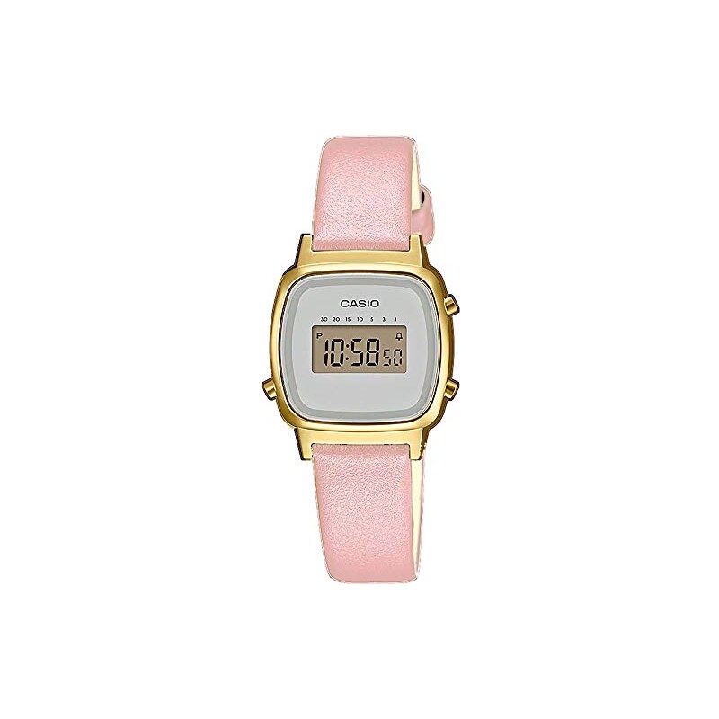 Orologio Casio Digitale Donna LA670WEGD-1EF - Cinturino Acciaio Inox Dorato, Quadrante Grigio, Stile Retro - Foto 7