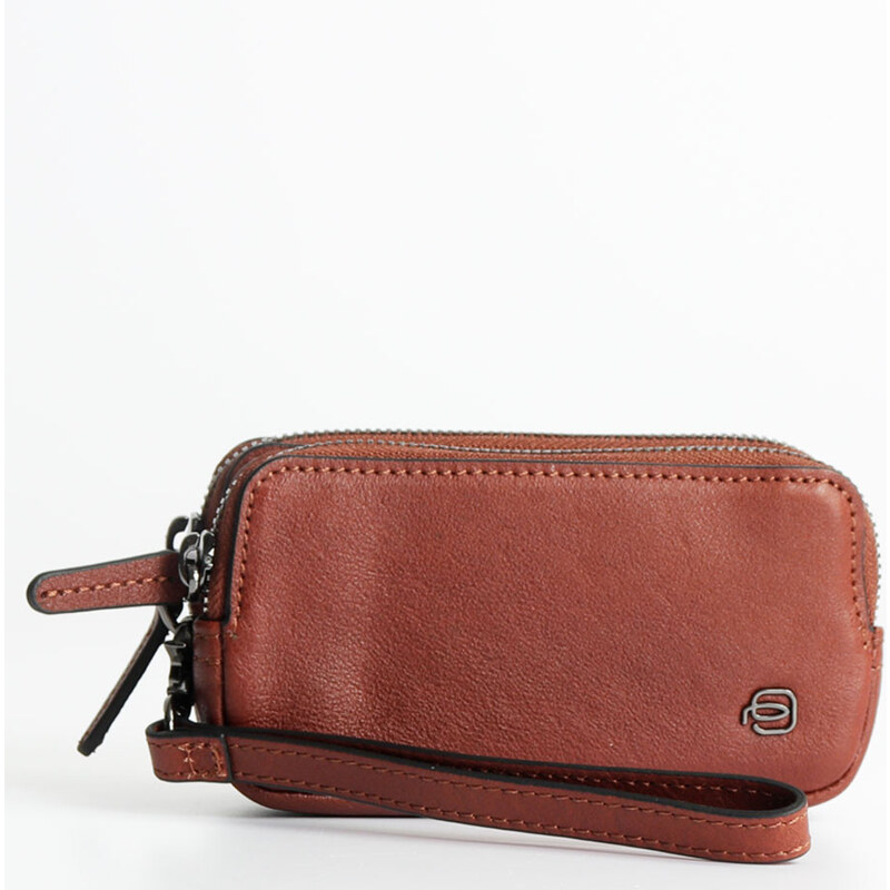 Clairefontaine Pochette In Vera Pelle Di Agnello – 13x9 Cm – Trousse Multiuso Nera