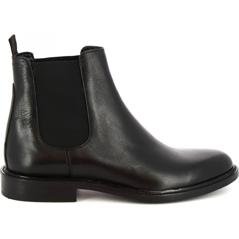 Stivaletti Uomo In Pelle Nera Con Tacco – Scarpe Da Lavoro Eleganti E Comode, Stivali Corti Alla Caviglia Per Occasioni Formali E Passeggiate