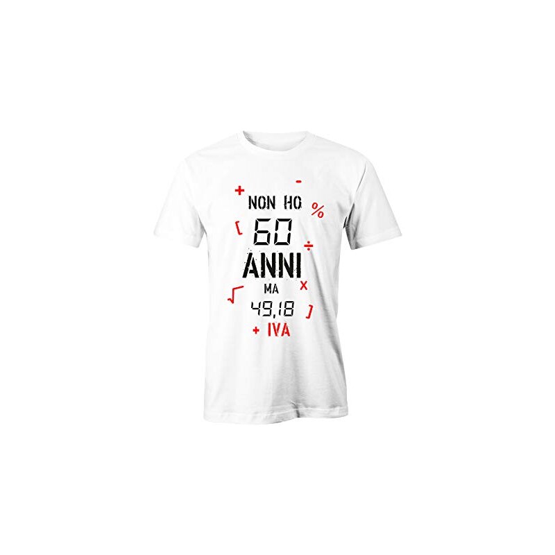 Tshirt Compleanno Divertente 'Non Ho 20 Anni Ma 16,39 + Iva' - Idea Regalo