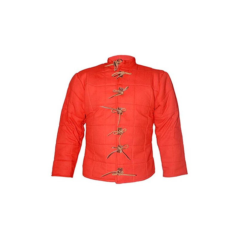 gdfb Medioevo ruest wams/colore rosso/Medioevo armatura/GET Dressed for Battle Stileo.it