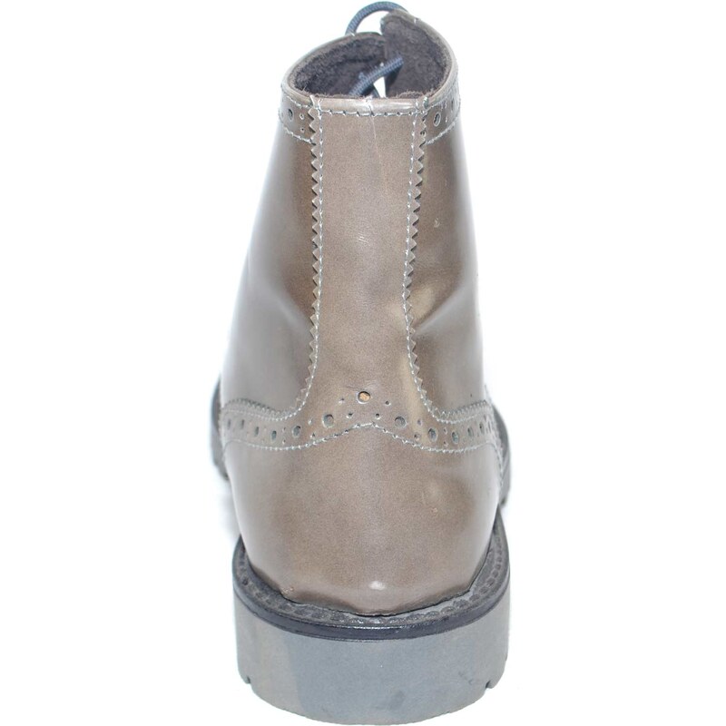 Malu Shoes Calzature uomo anfibio francesina marrone vera pelle made in italy fondo roccia antiscivolo
