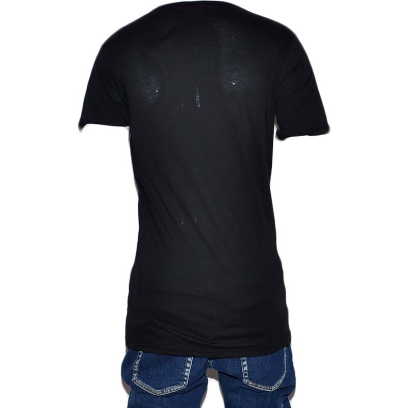 Malu Shoes T-shirt uomo stampato nera cotone basic xon stampa stilizzata amsterdam estate manica corta