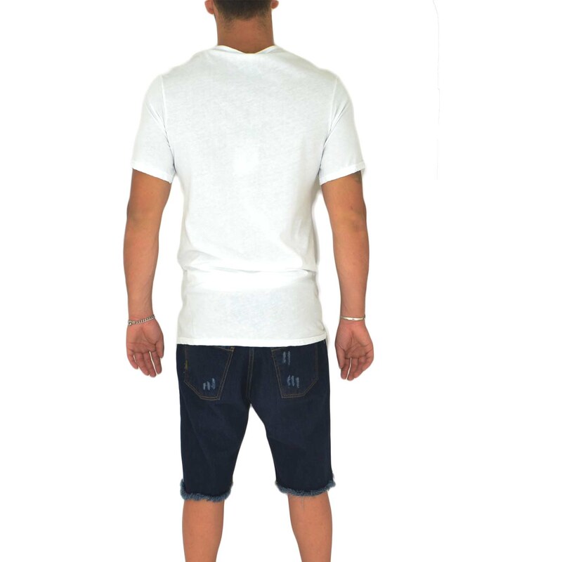 Malu Shoes T-Shirt maglietta uomo man collo rotondo e maniche corte con design popular estate moda giovane made in italy