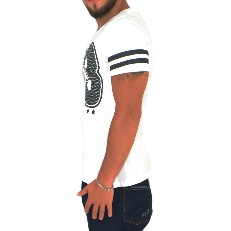 Malu Shoes T-Shirt maglietta uomo man collo rotondo e maniche corte con design stampato made in italy