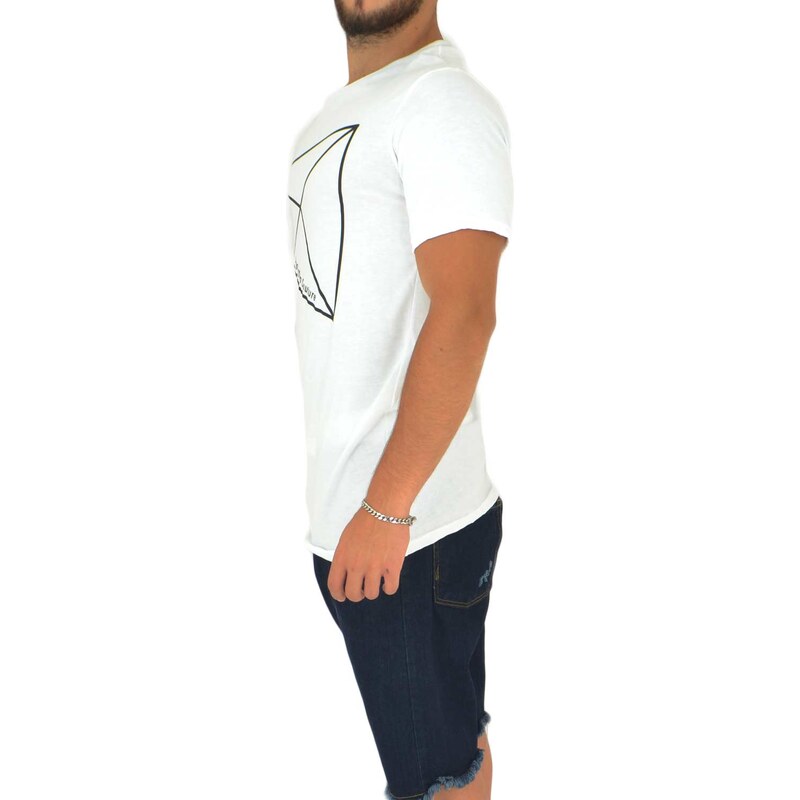 Malu Shoes T-shirt Uomo man bianca collo rotondo manica corta fatasia amsterdam couture moda giovanile