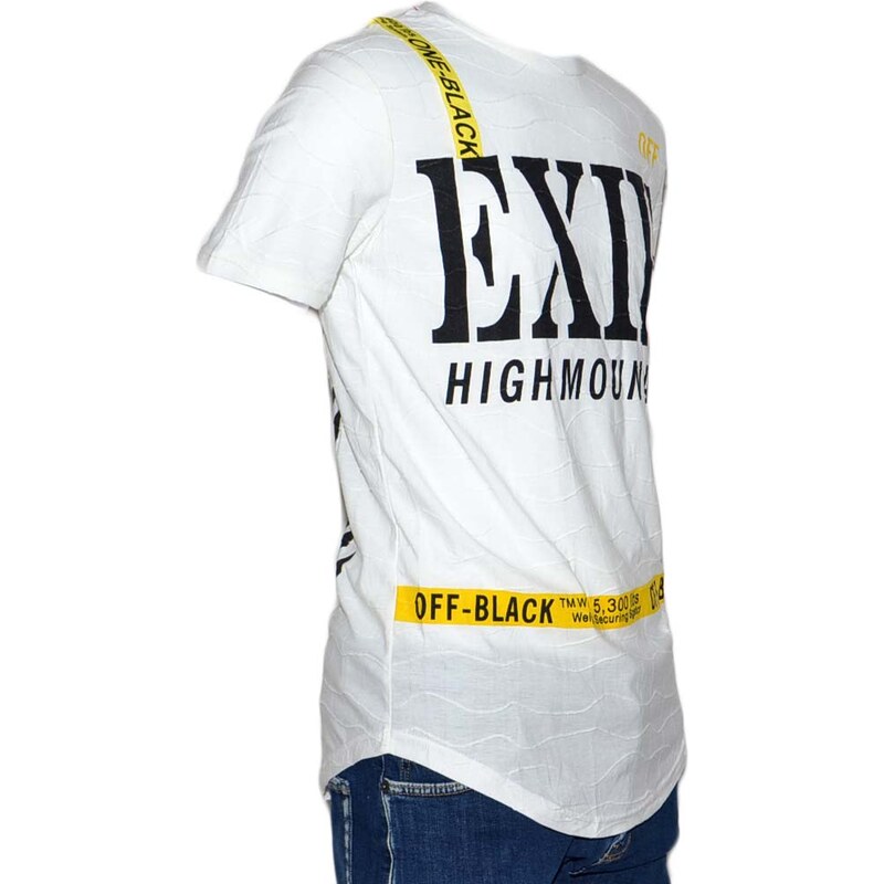Malu Shoes T-Shirt maglietta NSD con collo rotondo e maniche corte con design cucito artigianalmente made in italy