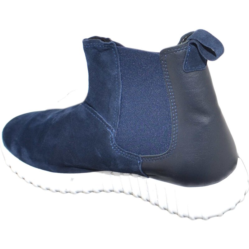 Malu Shoes Scarpe uomo beatles art:0164 made in italy pelle nero scamosciata blu scuro fondo rigato sporco running comfort genuine leather