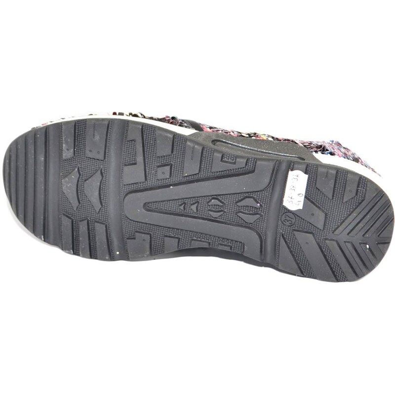 Malu Shoes Sneaker slip on mocassino donna pailettes multicolor in vera pelle made in italy risvoltabili fondo running glamour