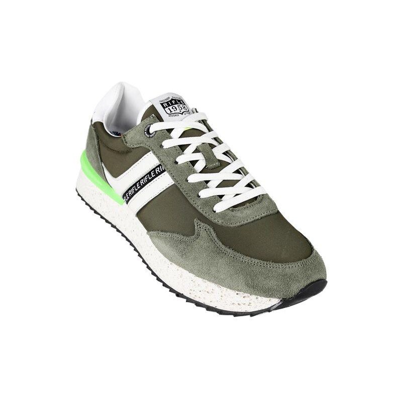 Rifle Bomba Scarpe Sportive Uomo Rfm110975 Sneakers Basse Verde Taglia 42 Stileo
