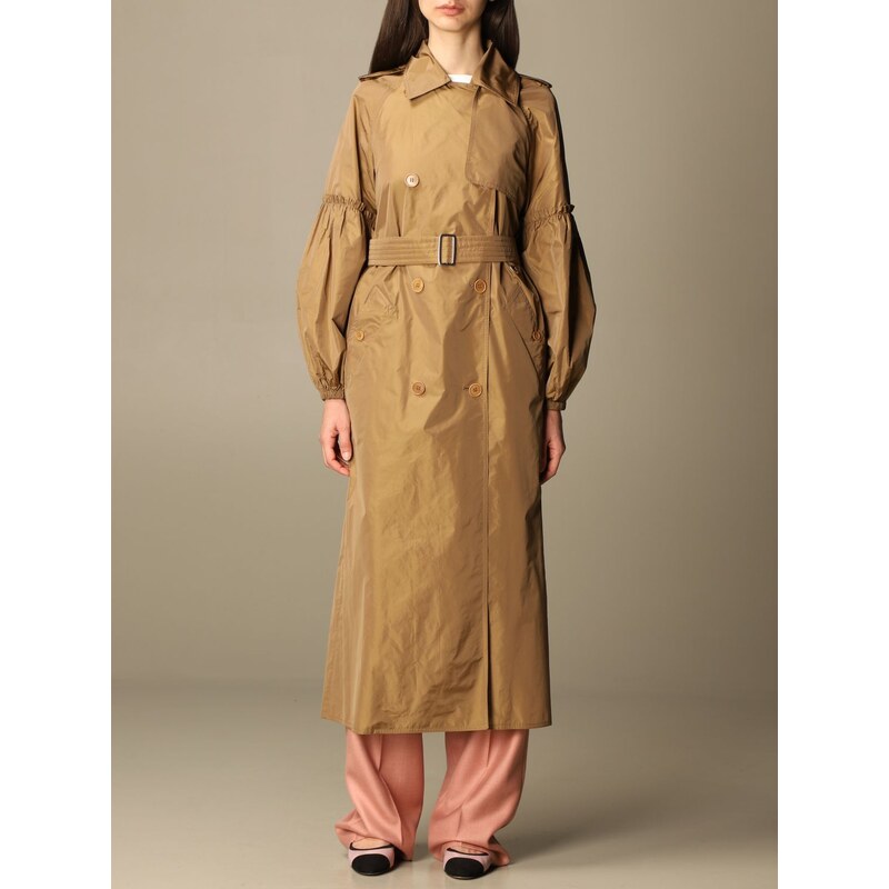 Trench Max Mara in taffetà di Donna
