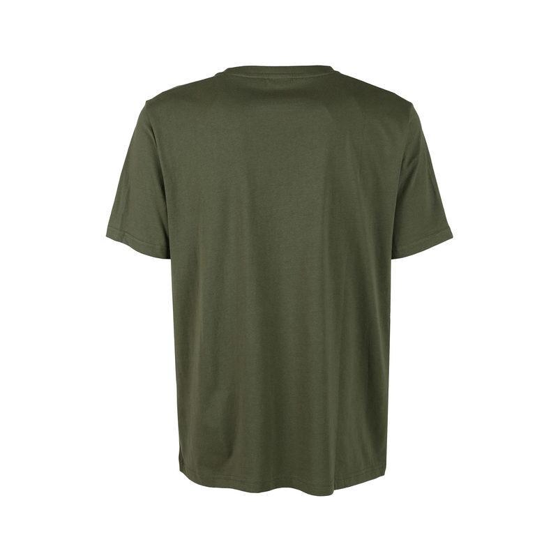 Bear T-shirt Uomo In Cotone Manica Corta Verde Taglia M