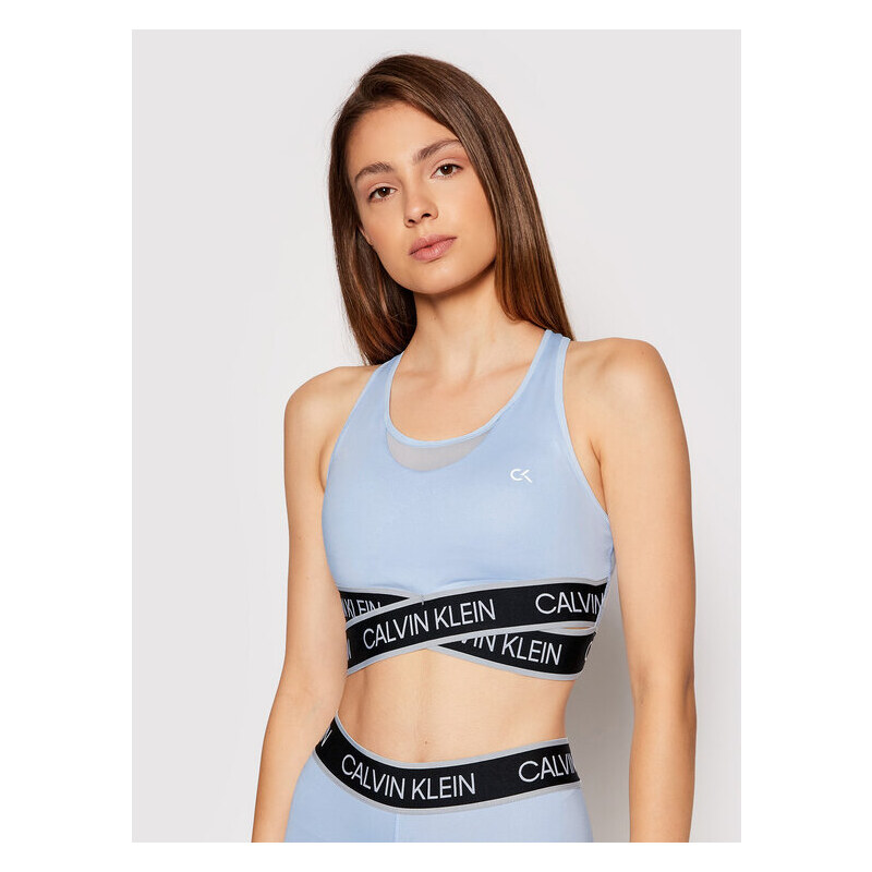 Calvin Klein CK Calvin Klein Performance Reggiseno sportivo Medium Support Sports 00GWT1K137 Blu. Donna Stileo