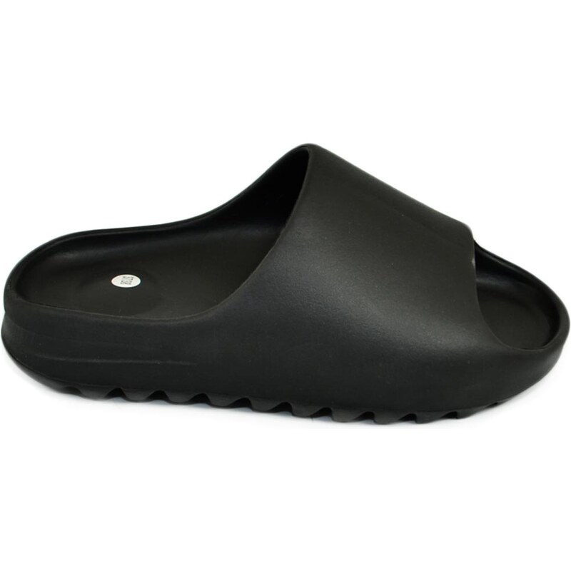 Malu Shoes Ciabatte pantofole gomma alte nero fondo zigrinato morbide con push up interno moda estate doccia mare spiaggia