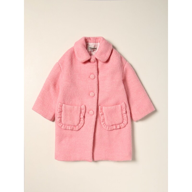 Cappotto Simonetta in misto cotone e Bambina