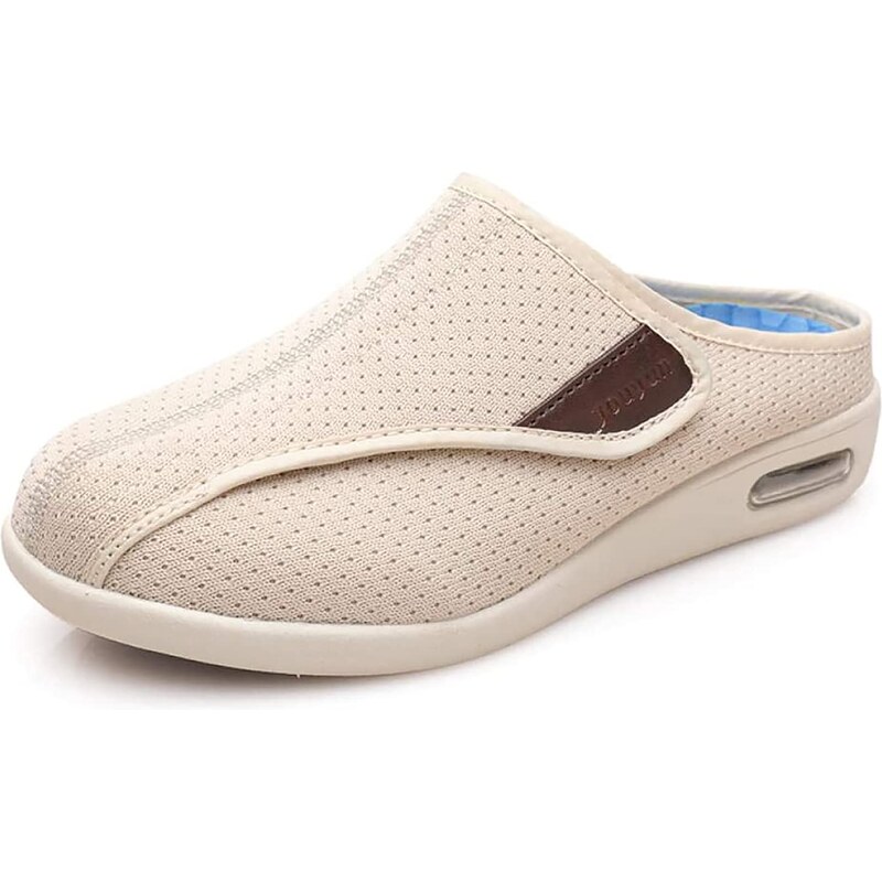 Scarpe Diabetiche Donna Uomo Regolabili Con Strappo – Calzature Ortopediche Per Piedi Larghi E Gonfi – Pantofole Edema